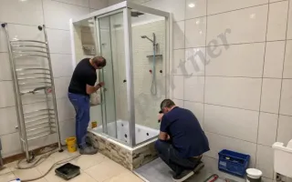 монтаж душевой кабины