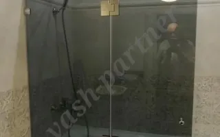 Монтаж стеклянной ширмы для ванны