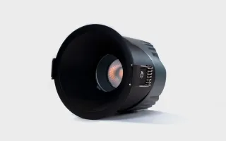 Светильник встраиваемый 12Вт 55° IP65 черный 4000К поворотный RC-D84-12-BL-NW65