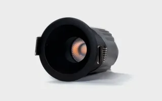 Светильник встраиваемый 7Вт 55° IP65 черный 4000К поворотный RC-D52-7-BL-NW65